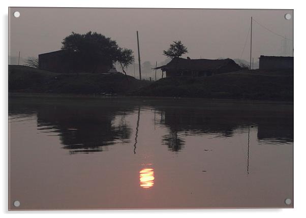 Sun- Rise..... Acrylic by Bhagwat Tavri