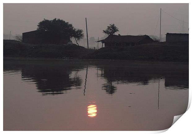 Sun- Rise..... Print by Bhagwat Tavri