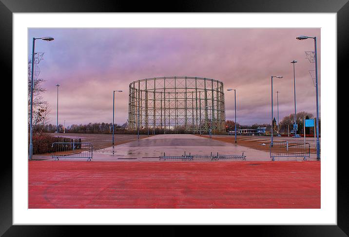 Gas Storage in Manchester Framed Mounted Print by Juha Remes