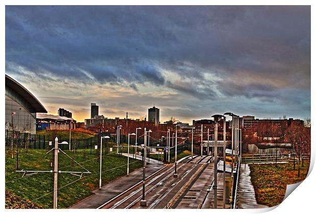 Manchester Skyline HDR Print by Juha Remes