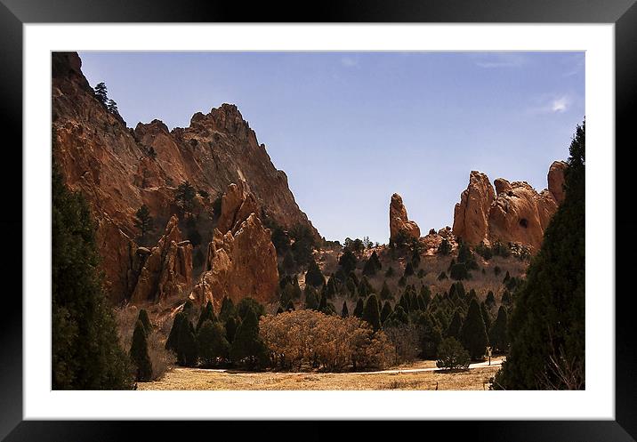 Garden of the Gods Framed Mounted Print by Klara Memisevic