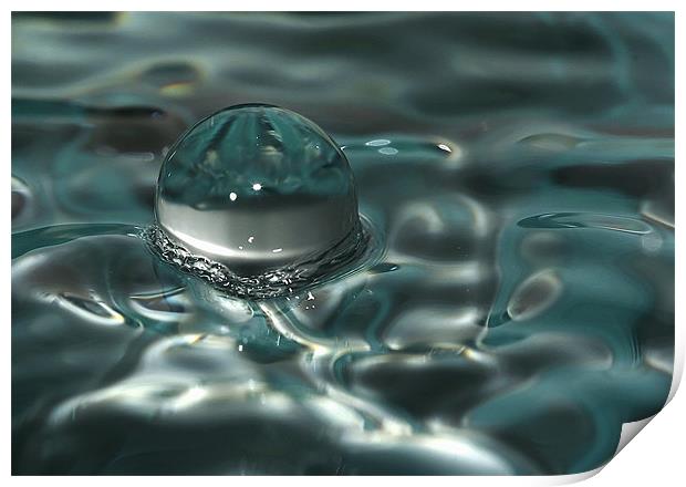 Water drop Print by Klara Memisevic