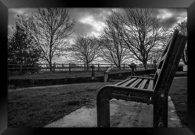 Winter Morning at the Lock Framed Print by Mark Brindle