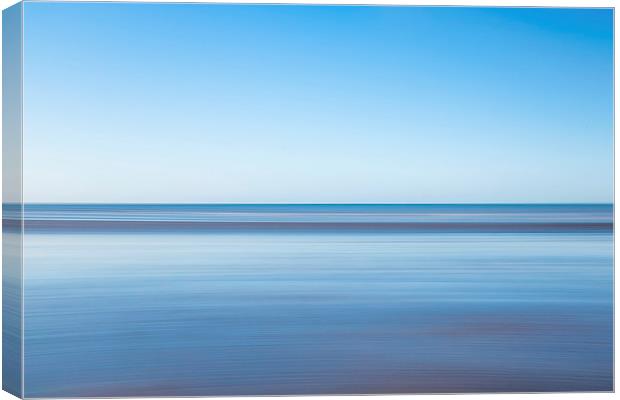 Blue Cool Calm Seascape Canvas Print by ann stevens