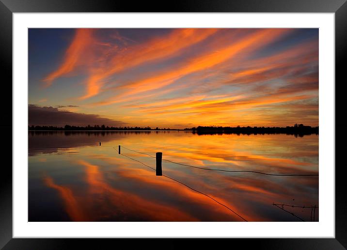 Sunset Framed Mounted Print by Ron Ver