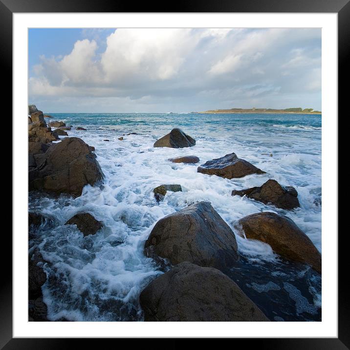 Sea Storm Framed Mounted Print by Rob Smith