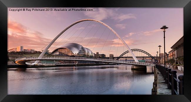 Millennium Bridge Framed Print by Ray Pritchard