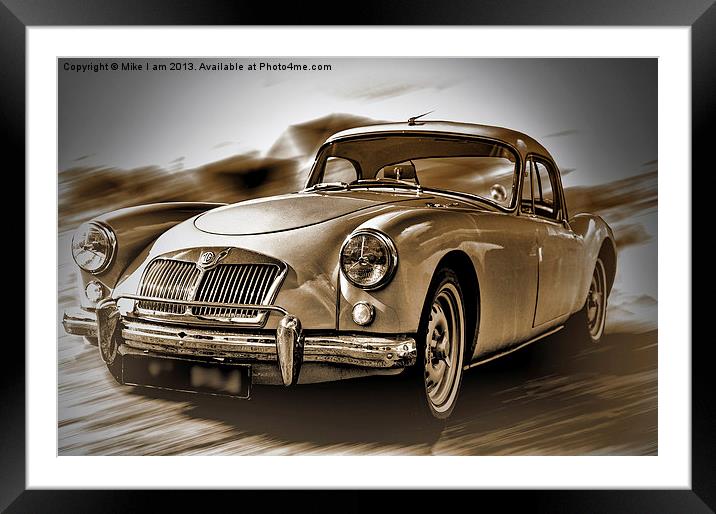 1959 MG A Framed Mounted Print by Thanet Photos