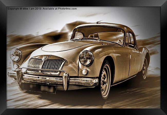 1959 MG A Framed Print by Thanet Photos
