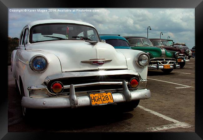Classic Cuba Framed Print by Karen Magee