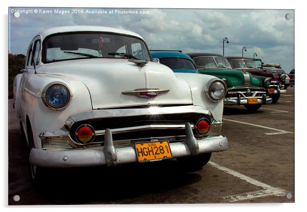 Classic Cuba Acrylic by Karen Magee