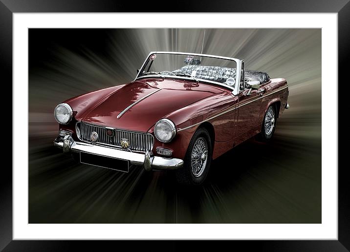 MG Midget Framed Mounted Print by Thanet Photos