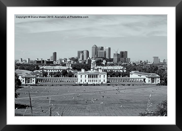 Greenwich Framed Mounted Print by Diana Mower