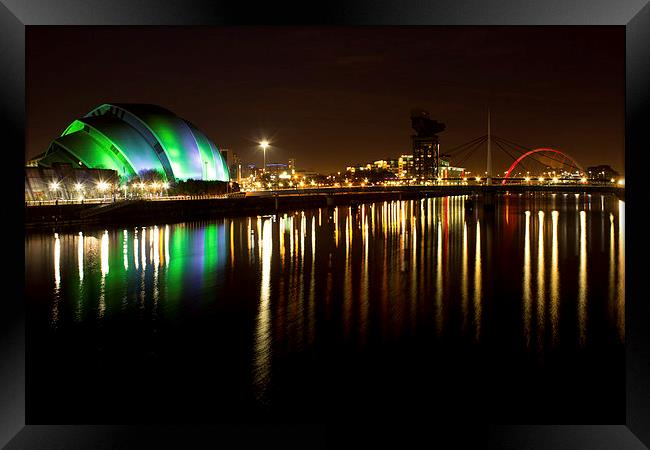 Glasgow by the river Clyde Framed Print by Lara Vischi