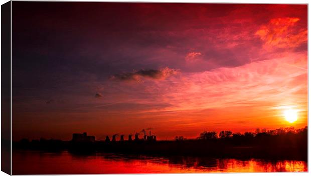 fire in the sky Canvas Print by jay clarke