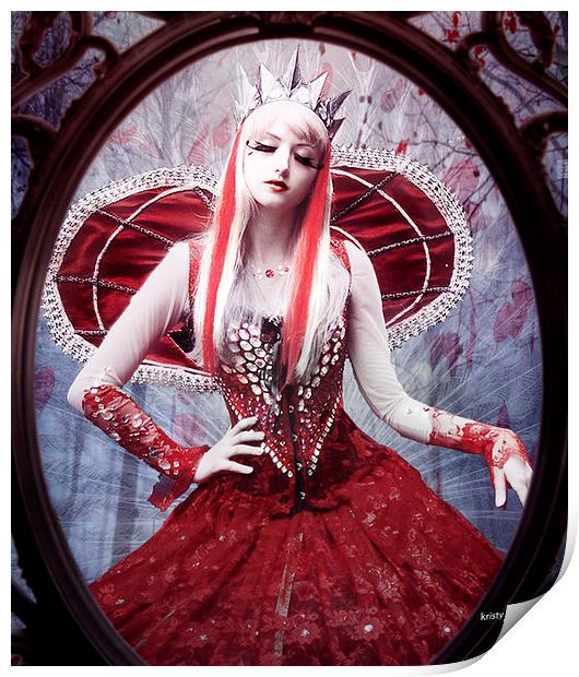 Queen of hearts Print by kristy doherty