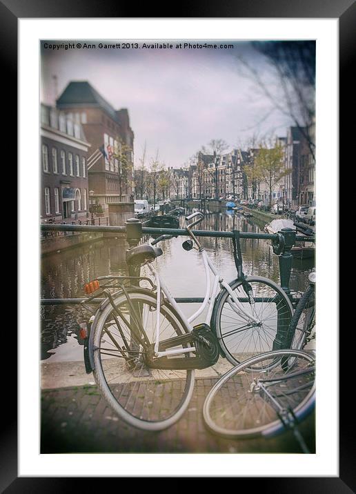 Vintage Amsterdam Framed Mounted Print by Ann Garrett