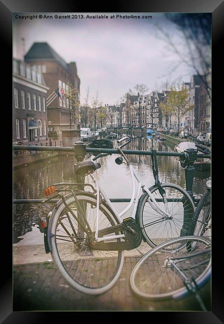 Vintage Amsterdam Framed Print by Ann Garrett