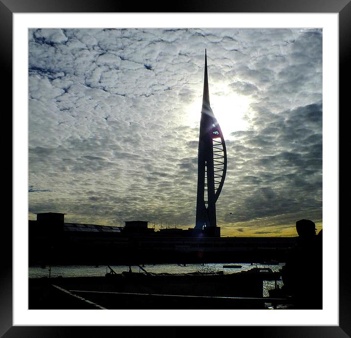 spinnaker tower portsmouth Framed Mounted Print by nick wastie