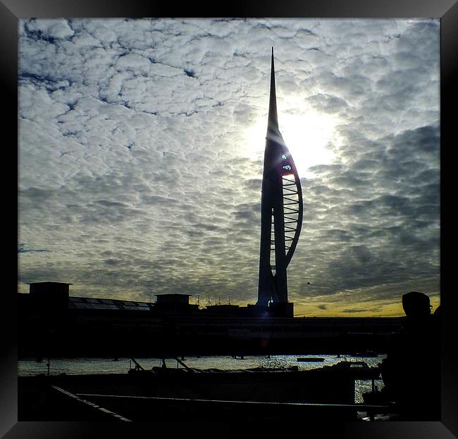 spinnaker tower portsmouth Framed Print by nick wastie
