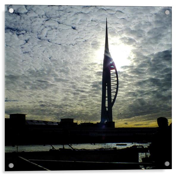 spinnaker tower portsmouth Acrylic by nick wastie