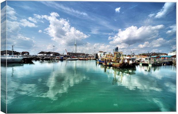 Portsmouth Old Harbour Canvas Print by Rob Hawkins