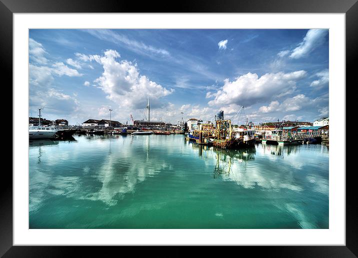 Portsmouth Old Harbour Framed Mounted Print by Rob Hawkins