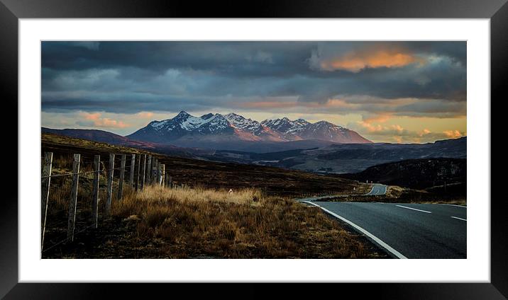 Skye Roads 2 Framed Mounted Print by Leo Jaleo 