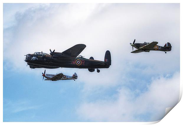 Memorial Flight Print by Nigel Bangert