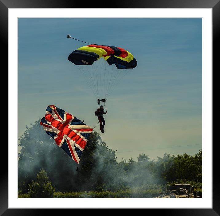 PARACHUTE drop in Framed Mounted Print by nick wastie