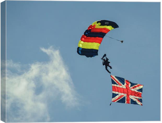 union jack flying high Canvas Print by nick wastie