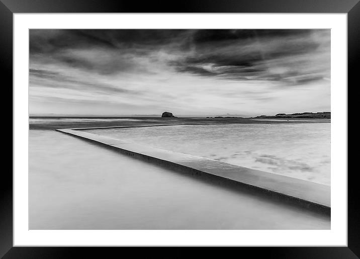 Bass Rock and Pool Framed Mounted Print by Keith Thorburn EFIAP/b