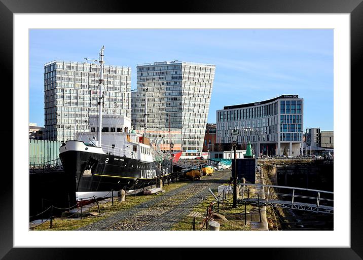 Liverpool Albert Docks Framed Mounted Print by Gary Kenyon