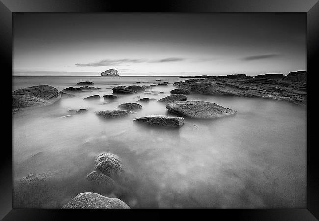 Smooth Bass Rock Framed Print by Keith Thorburn EFIAP/b