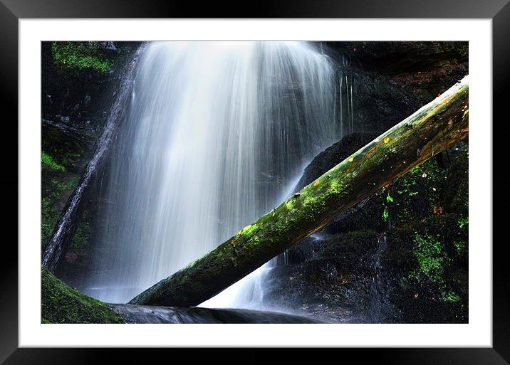 Fairlie waterfalls Framed Mounted Print by carolann walker