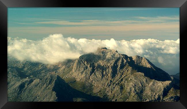 Mallorca Mountains Puig Major Framed Print by Peter F Hunt