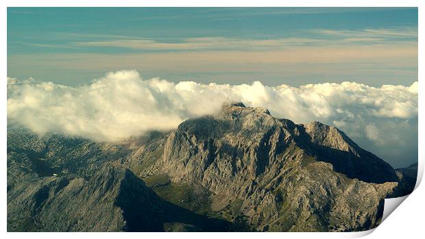 Mallorca Mountains Puig Major Print by Peter F Hunt
