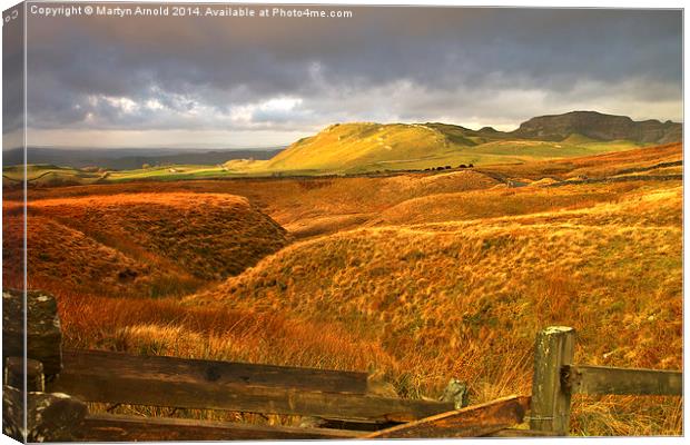 Stormy Majesty - Scosthrop Moor Yorkshire Dales Canvas Print by Martyn Arnold
