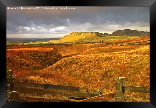 Stormy Majesty - Scosthrop Moor Yorkshire Dales Framed Print by Martyn Arnold