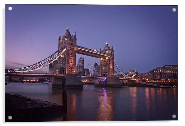 Tower Bridge Acrylic by Graham Custance