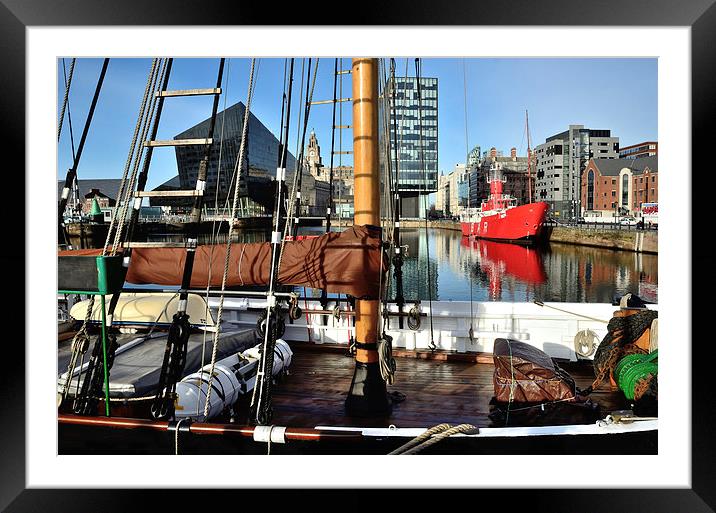 Albert Dock Merseyside Framed Mounted Print by Gary Kenyon