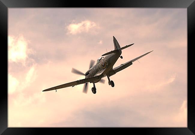 Spitfire LF Mk.XVIe Framed Print by Nigel Bangert