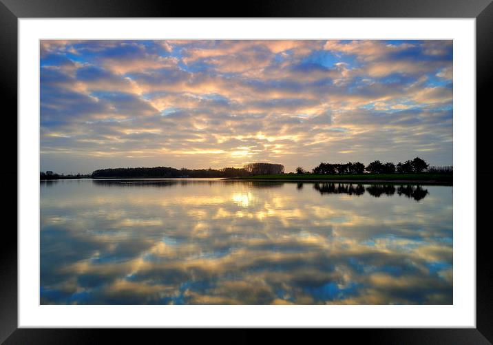 Reflection Framed Mounted Print by Ron Ver