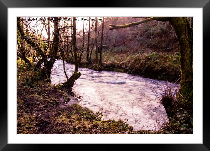 River Garw Framed Mounted Print by Richard Parry