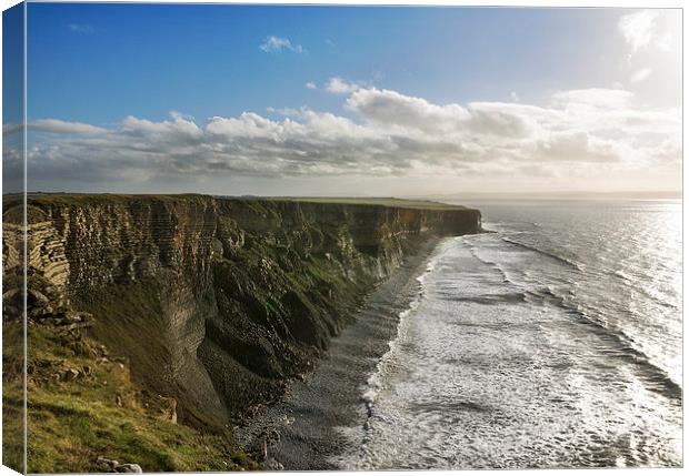 Unbroken Cliffs Canvas Print by Purple OneTwoEight