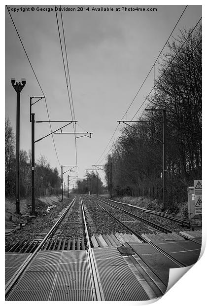 Crossing the Rails Print by George Davidson