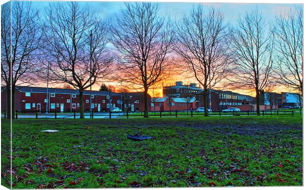 Sunrise at Openshaw HDR Canvas Print by Juha Remes