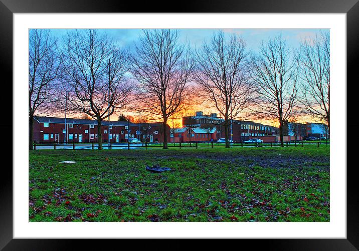 Sunrise at Openshaw HDR Framed Mounted Print by Juha Remes