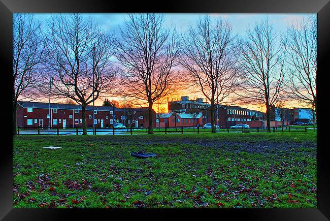 Sunrise at Openshaw HDR Framed Print by Juha Remes