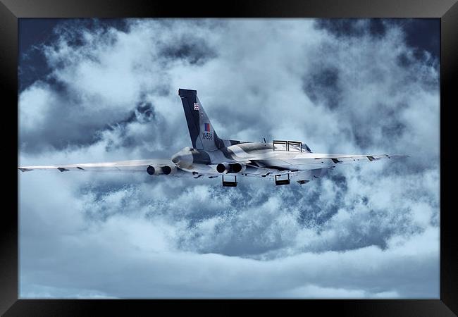 Avro Vulcan Bomber XH558 Framed Print by J Biggadike